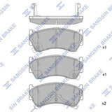 HiQ Front Brake Pads Set SP1122