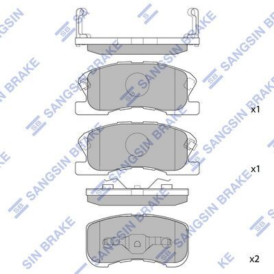 HiQ Front Brake Pads Set SP1610