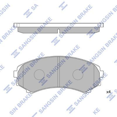 HiQ Front Brake Pads Set SP2075