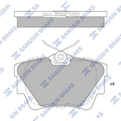 HiQ Rear Brake Pads Set SP1742