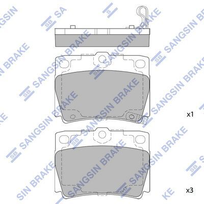 HiQ Rear Brake Pads Set SP1522