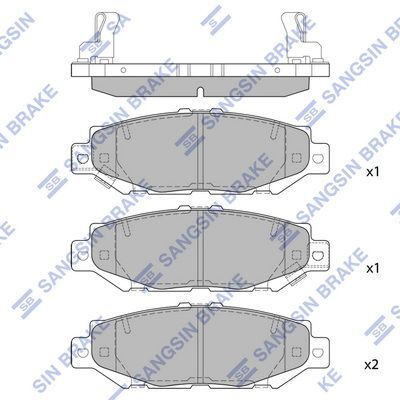 HiQ Rear Brake Pads Set SP1432