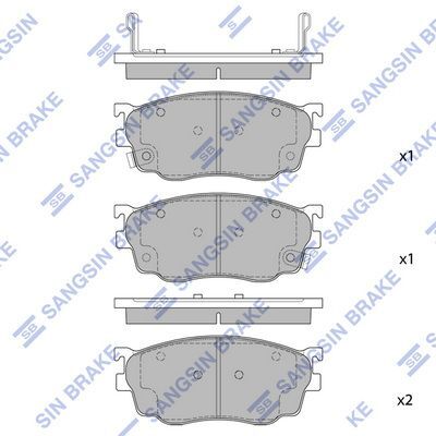 HiQ Front Brake Pads Set SP1529