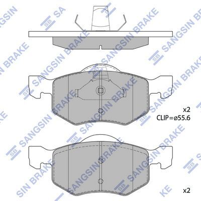 HiQ Front Brake Pads Set SP1519