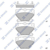 HiQ Rear Brake Pads Set SP2044