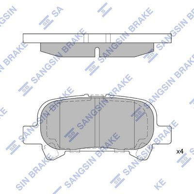 HiQ Rear Brake Pads Set SP1364