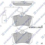 HiQ Rear Brake Pads Set SP4107