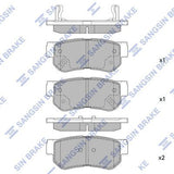 HiQ Rear Brake Pads Set SP1117