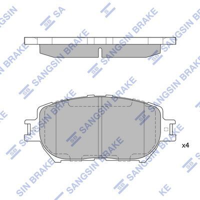 HiQ Front Brake Pads Set SP2037