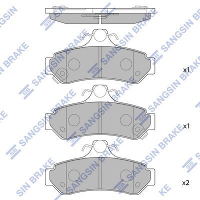HiQ Rear Brake Pads Set SP1236