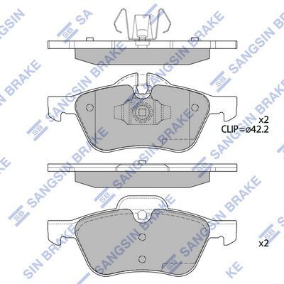 HiQ Front Brake Pads Set SP2243