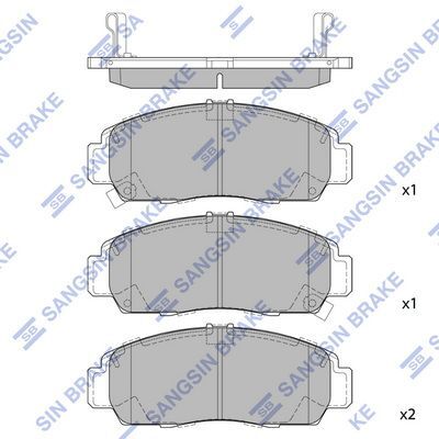 HiQ Front Brake Pads Set SP2114