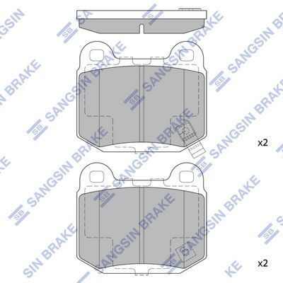 HiQ Rear Brake Pads Set SP1495