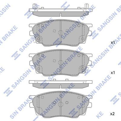 HiQ Front Brake Pads Set SP2027