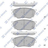 HiQ Front Brake Pads Set SP2027