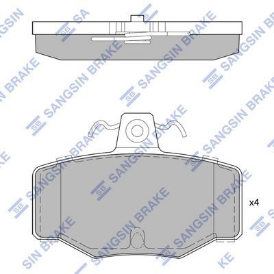 HiQ Rear Brake Pads Set SP1741