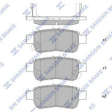 HiQ Rear Brake Pads Set SP1428