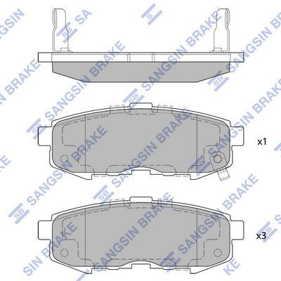 HiQ Rear Brake Pads Set SP1520