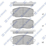 HiQ Front Brake Pads Set SP1172