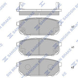 HiQ Rear Brake Pads Set SP1154