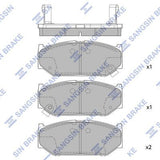 HiQ Front Brake Pads Set SP2086
