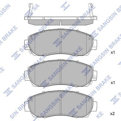 HiQ Front Brake Pads Set SP2115A
