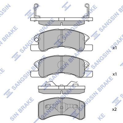HiQ Front Brake Pads Set SP1593