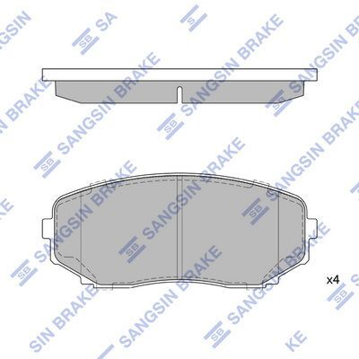 HiQ Front Brake Pads Set SP1603