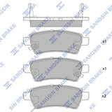HiQ Rear Brake Pads Set SP1477