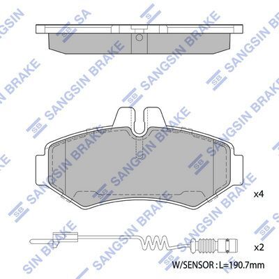 HiQ Rear Brake Pads Set SP1278