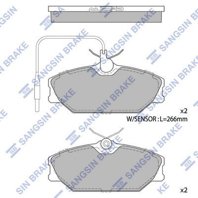 HiQ Front Brake Pads Set SP1483