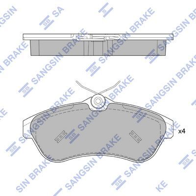 HiQ Front Brake Pads Set SP1866