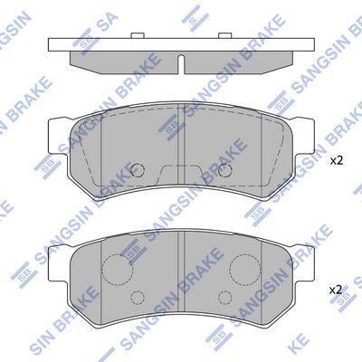 HiQ Rear Brake Pads Set SP1257