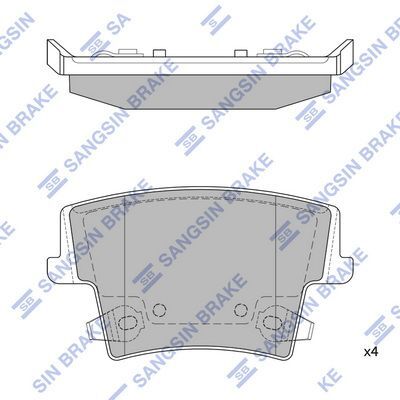 HiQ Rear Brake Pads Set SP1508