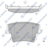 HiQ Rear Brake Pads Set SP1508