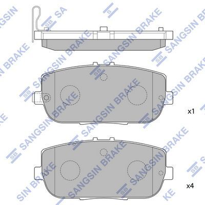 HiQ Rear Brake Pads Set SP1771