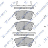 HiQ Rear Brake Pads Set SP1401