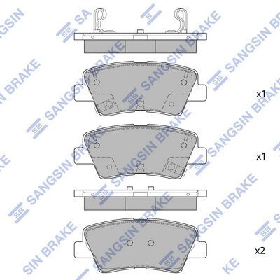 HiQ Rear Brake Pads Set SP1907