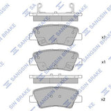 HiQ Rear Brake Pads Set SP1907