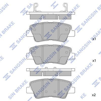 HiQ Rear Brake Pads Set SP1239