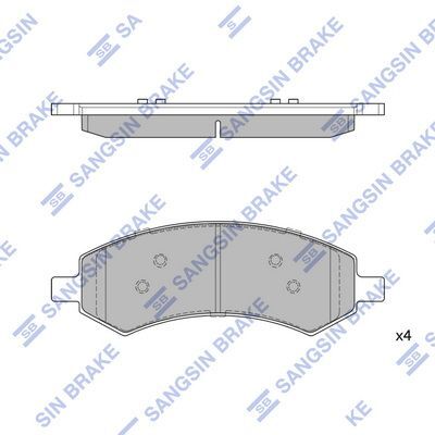 HiQ Front Brake Pads Set SP1785