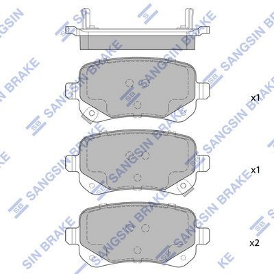 HiQ Rear Brake Pads Set SP1927