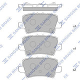 HiQ Rear Brake Pads Set SP1570