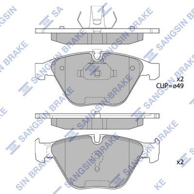 HiQ Front Brake Pads Set SP2210