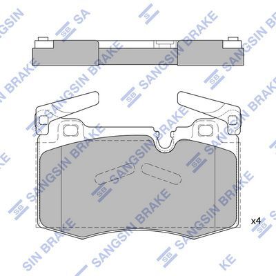 HiQ Front Brake Pads Set SP1838