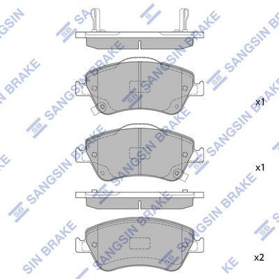 HiQ Front Brake Pads Set SP1500