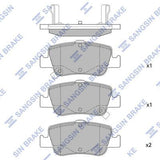 HiQ Rear Brake Pads Set SP1501