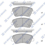 HiQ Front Brake Pads Set SP1842