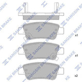 HiQ Rear Brake Pads Set SP1568
