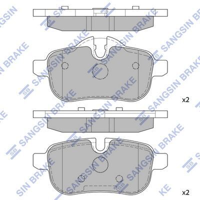 HiQ Rear Brake Pads Set SP1942